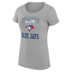 Toronto Blue Jays G-III 4Her by Carl Banks Women's Super-Slim Fit Lightweight Team Logo Graphic T-Shirt - MLB