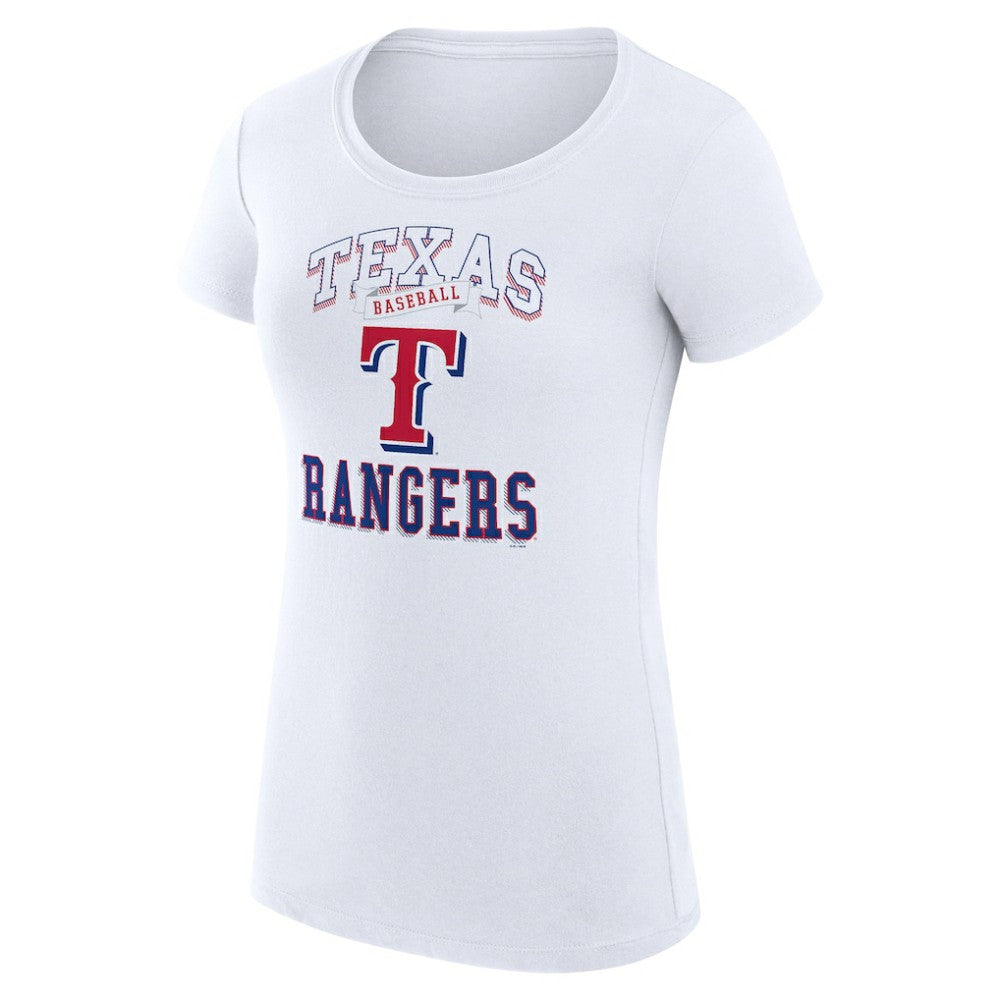 Texas Rangers G-III 4Her by Carl Banks Women's Super-Slim Fit Lightweight Team Logo Graphic T-Shirt - MLB