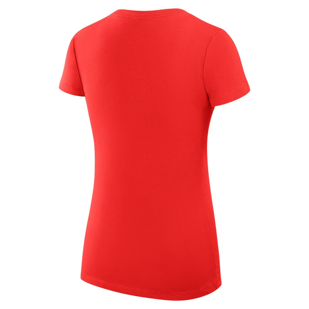 Cincinnati Reds G-III 4Her by Carl Banks Women's Super-Slim Fit Lightweight Team Logo Graphic V-Neck T-Shirt - MLB
