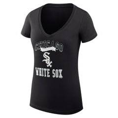 Chicago White Sox G-III 4Her by Carl Banks Women's Super-Slim Fit Lightweight Team Logo Graphic V-Neck T-Shirt - MLB