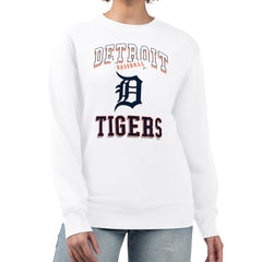 Detroit Tigers G-III 4Her by Carl Banks Women's Team Logo Graphic Tri-Blend Fleece Pullover Sweatshirt - MLB