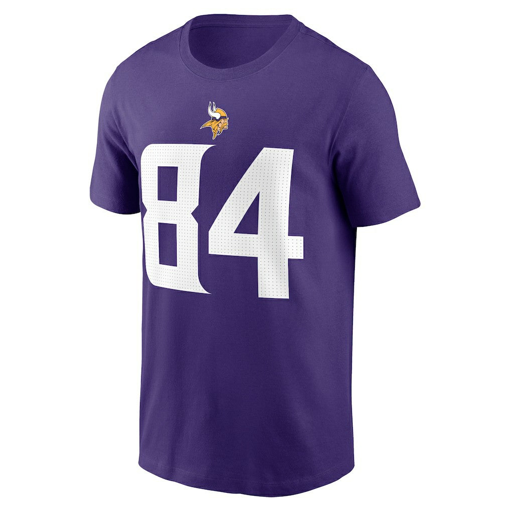 Randy Moss Minnesota Vikings Retired Player Name & Number T-Shirt Purple | Nike for Sale