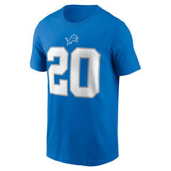Barry Sanders Detroit Lions Retired Player Name & Number T-Shirt Blue | Nike for Sale