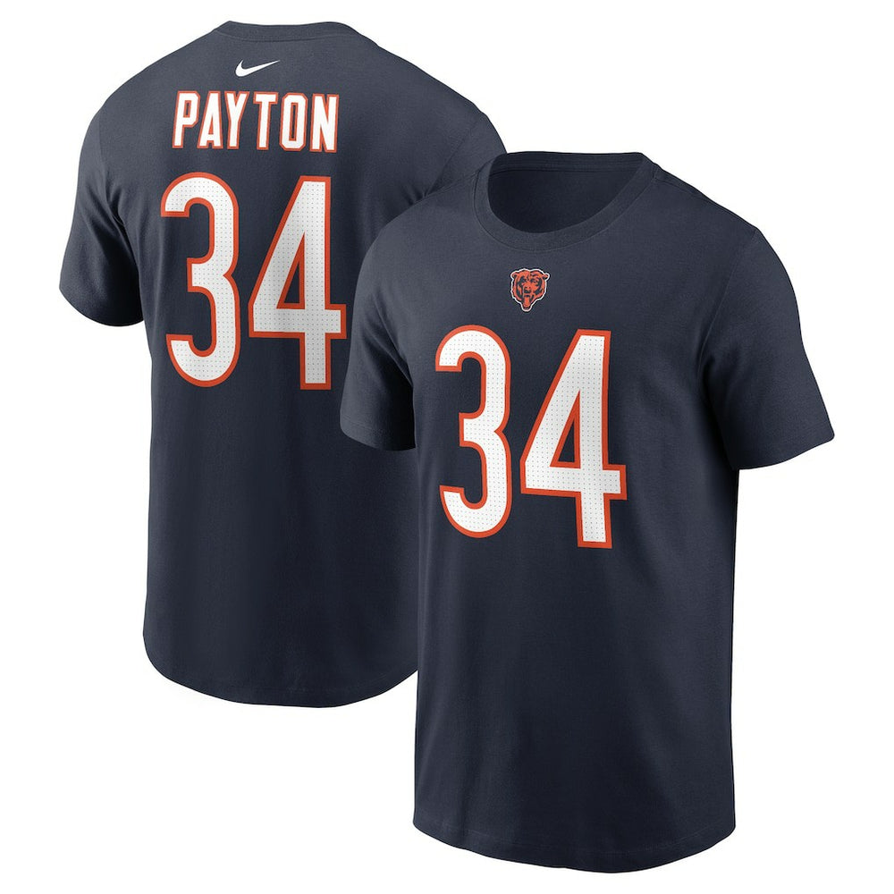 Walter Payton Chicago Bears Retired Player Name & Number T-Shirt Navy | Nike for Sale