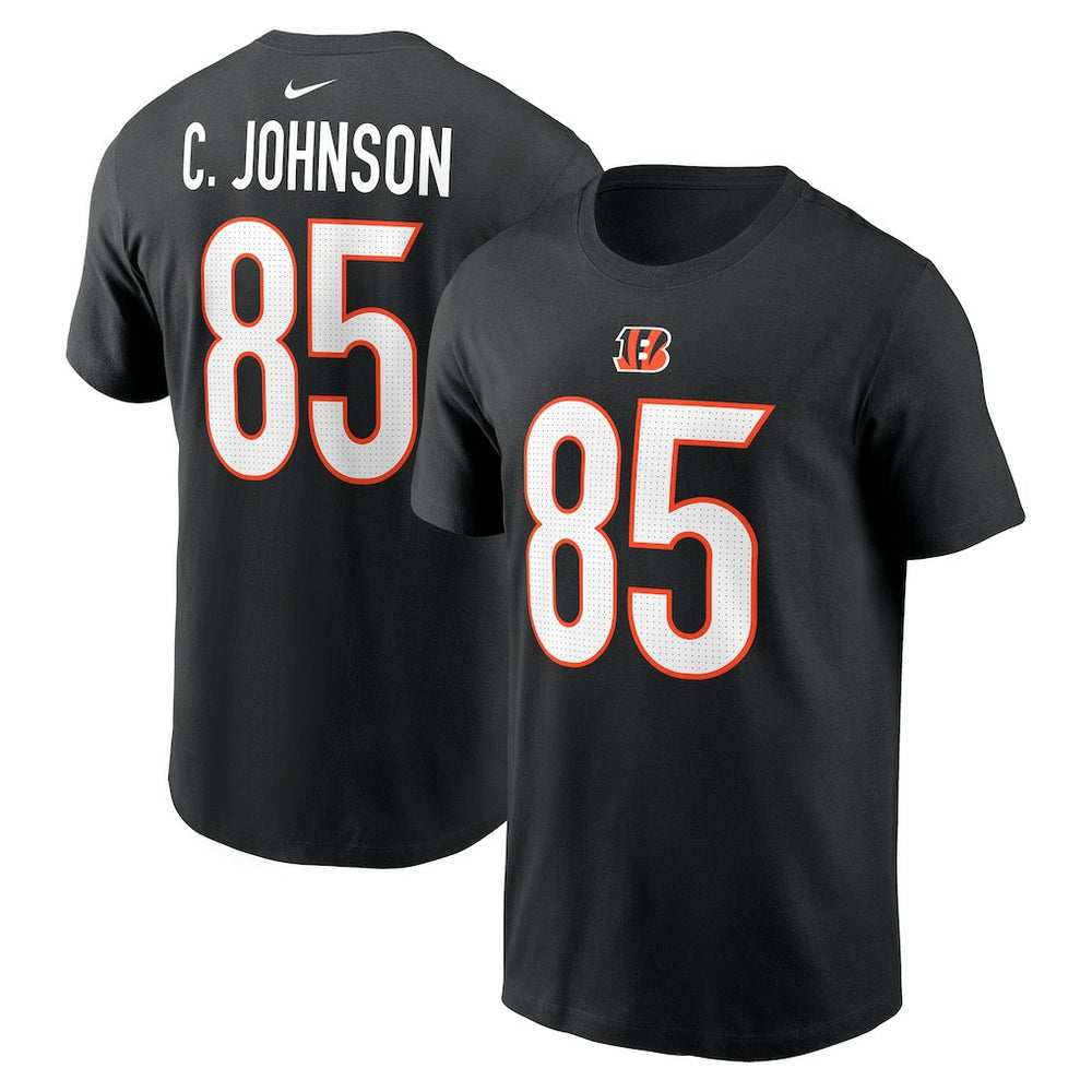 Chad Johnson Cincinnati Bengals Retired Player Name & Number T-Shirt Black | Nike for Sale