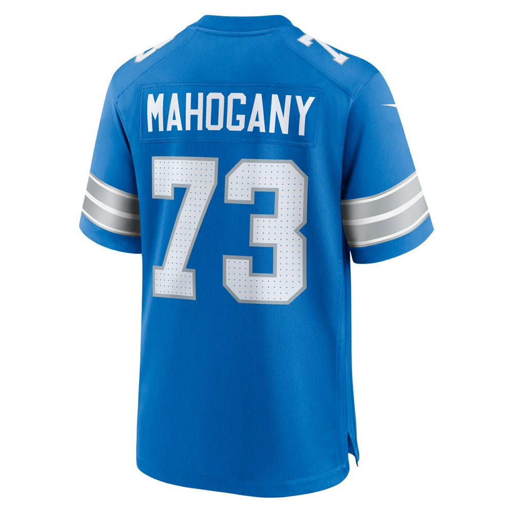 Christian Mahogany Detroit Lions Team Game Jersey Blue | Nike for Sale