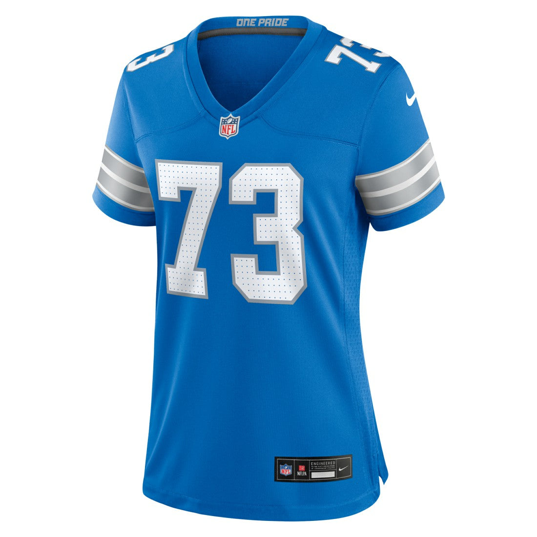 Christian Mahogany Detroit Lions Women's Team Game Jersey Blue | Nike for Sale
