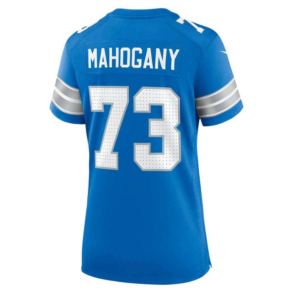 Christian Mahogany Detroit Lions Women's Team Game Jersey Blue | Nike for Sale
