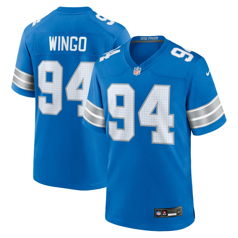 Mekhi Wingo Detroit Lions Team Game Jersey Blue | Nike for Sale