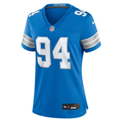 Mekhi Wingo Detroit Lions Women's Team Game Jersey Blue | Nike for Sale
