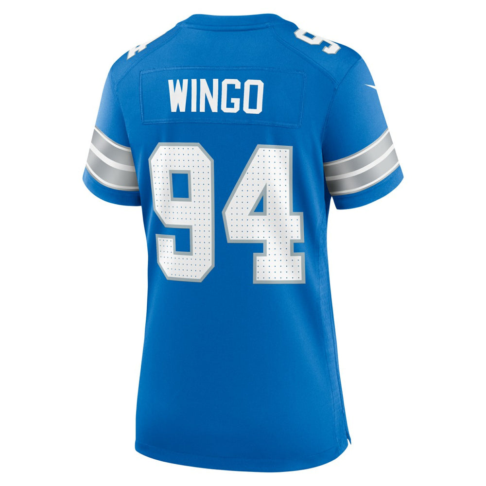 Mekhi Wingo Detroit Lions Women's Team Game Jersey Blue | Nike for Sale