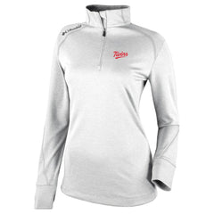Minnesota Twins Columbia Women's Cooperstown Collection Shotgun 2.0 Omni-Wick Quarter-Zip Top - White Tops - MLB