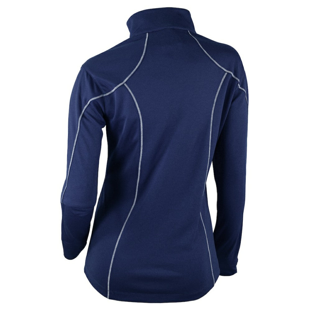 New York Yankees Columbia Women's Cooperstown Collection Shotgun 2.0 Omni-Wick Quarter-Zip Top - Navy Tops - MLB