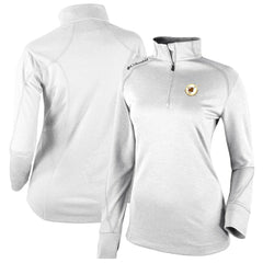 San Diego Padres Columbia Women's Cooperstown Collection Shotgun 2.0 Omni-Wick Quarter-Zip Top - White Tops - MLB