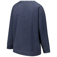 Dallas Cowboys Profile Women's Plus Size Acid Wash Raglan Sweatshirt Navy | NFL