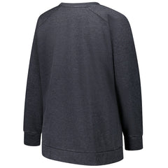 Miami Dolphins Profile Women's Plus Size Acid Wash Raglan Sweatshirt Charcoal | NFL