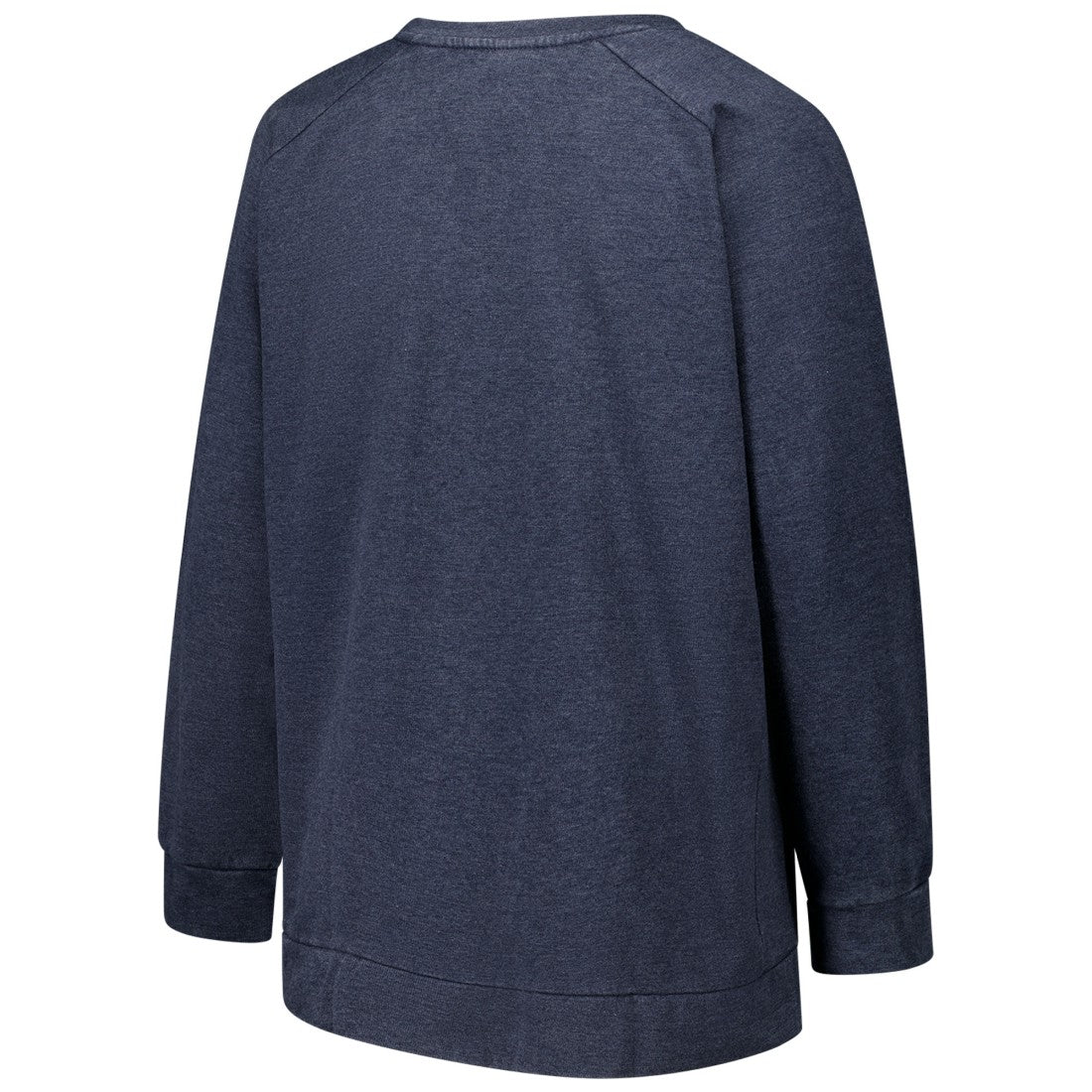 Houston Texans Profile Women's Plus Size Acid Wash Raglan Sweatshirt Navy | NFL