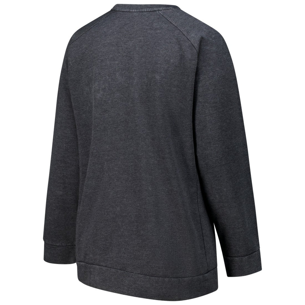 Detroit Lions Profile Women's Plus Size Acid Wash Raglan Sweatshirt Charcoal | NFL
