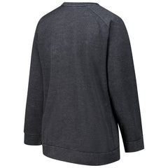 Detroit Lions Profile Women's Plus Size Acid Wash Raglan Sweatshirt Charcoal | NFL