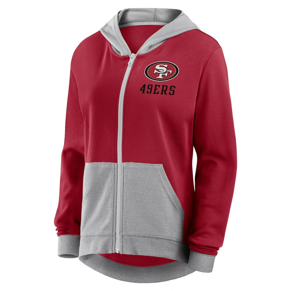 San Francisco 49ers Women's Hit It Full-Zip Hoodie Scarlet | Fanatics