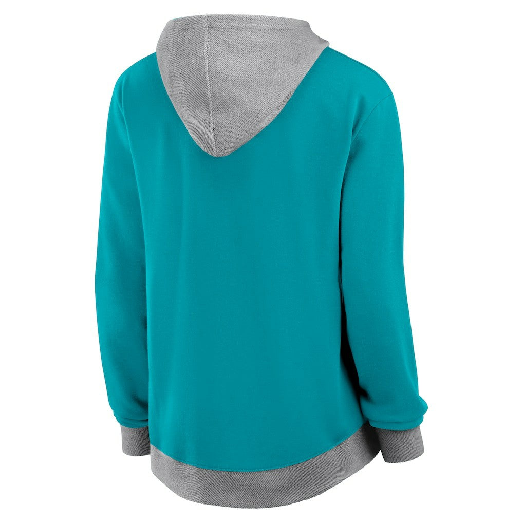 Miami Dolphins Women's Hit It Full-Zip Hoodie Aqua | Fanatics