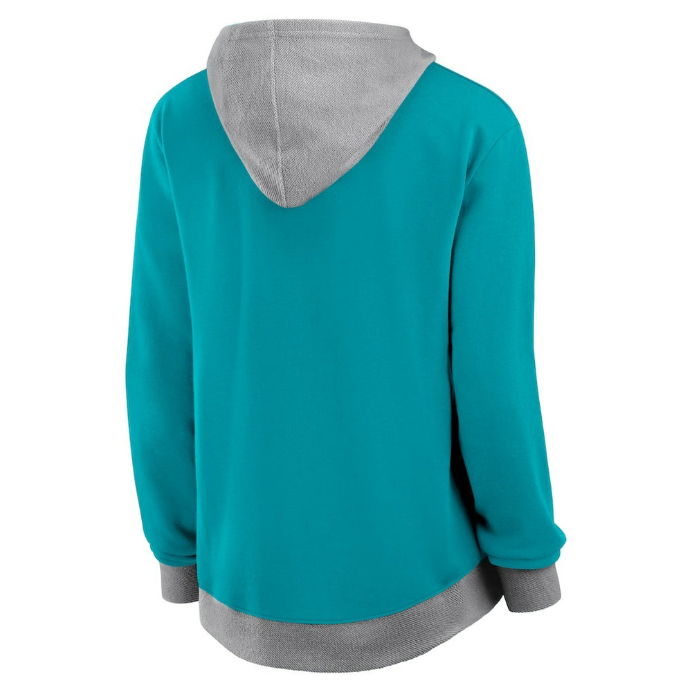 Miami Dolphins Women's Hit It Full-Zip Hoodie Aqua | Fanatics