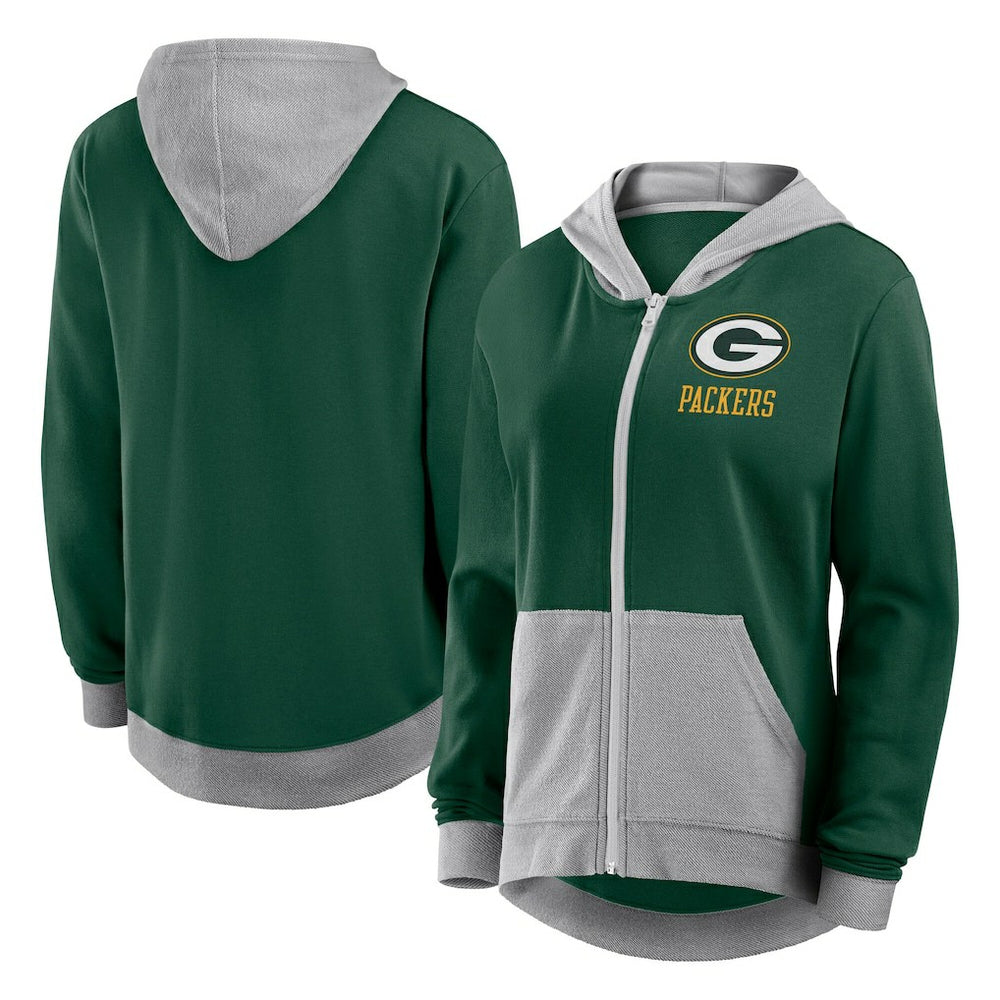 Green Bay Packers Women's Hit It Full-Zip Hoodie Green | Fanatics