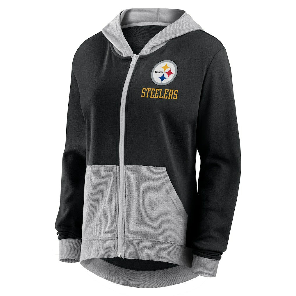 Pittsburgh Steelers Women's Hit It Full-Zip Hoodie Black | Fanatics