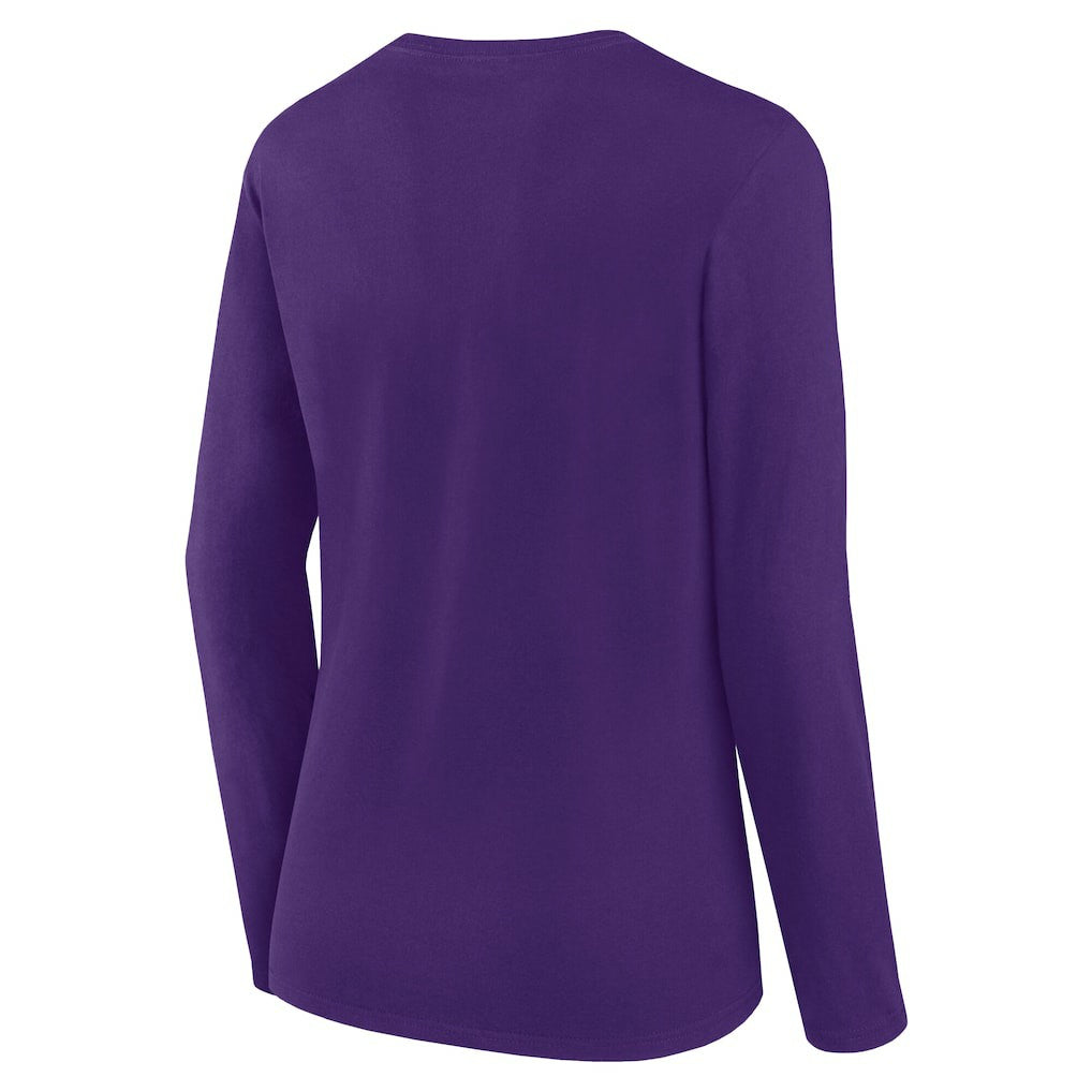Minnesota Vikings Women's Long Sleeve Scoop Neck T-Shirt Purple | Fanatics
