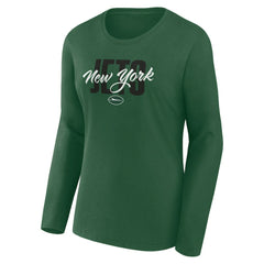 New York Jets Women's Long Sleeve Scoop Neck T-Shirt Green | Fanatics