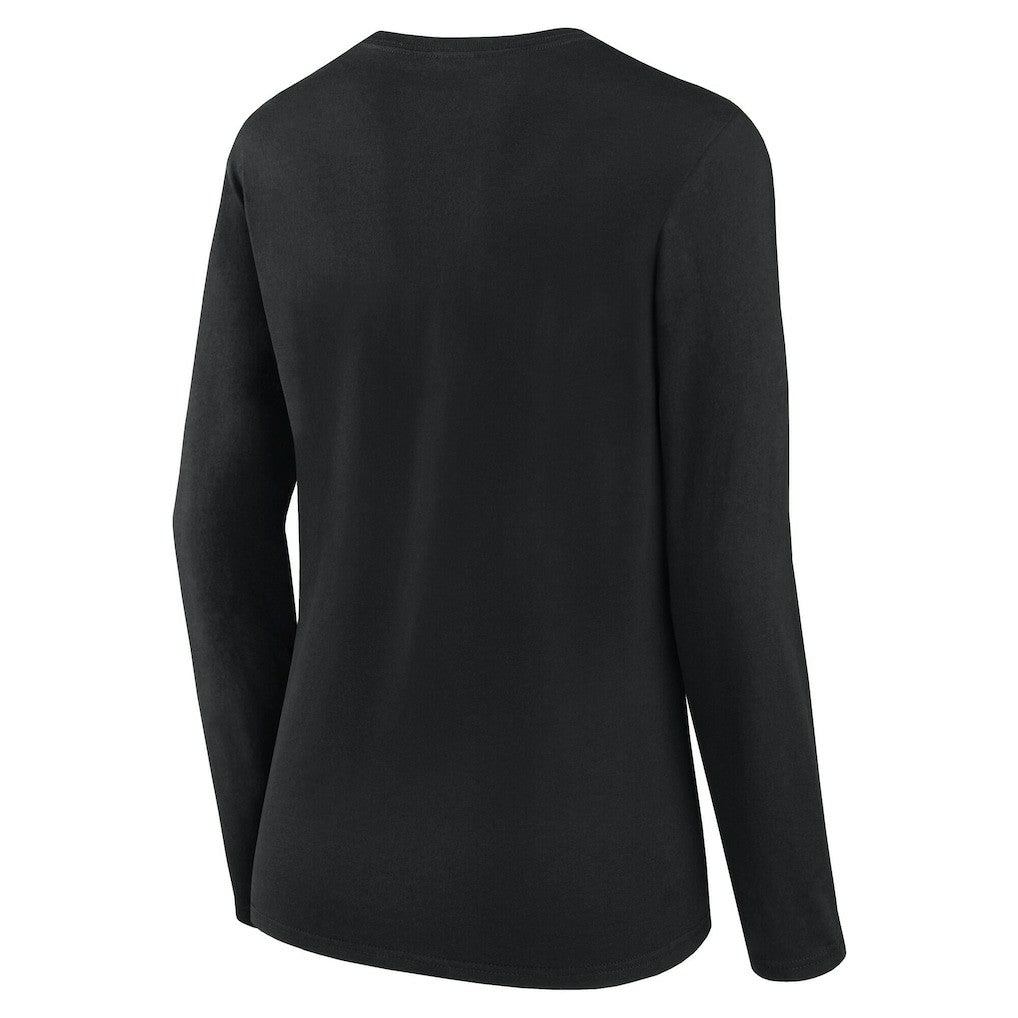 Pittsburgh Steelers Women's Long Sleeve Scoop Neck T-Shirt Black | Fanatics