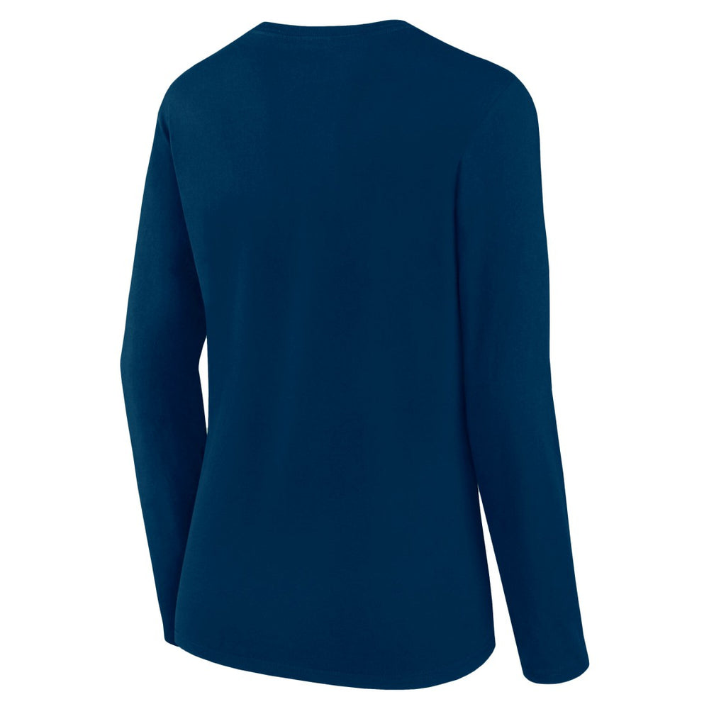 Houston Texans Women's Long Sleeve Scoop Neck T-Shirt Navy | Fanatics