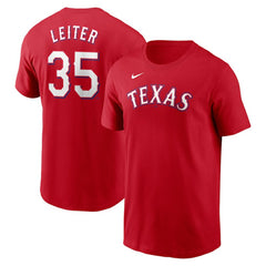 Jack Leiter Texas Rangers Nike Fuse Name & Number T-Shirt - MLB