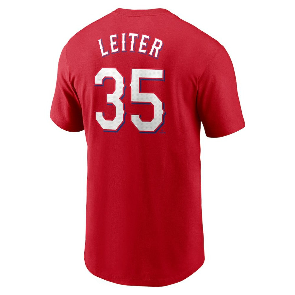 Jack Leiter Texas Rangers Nike Fuse Name & Number T-Shirt - MLB