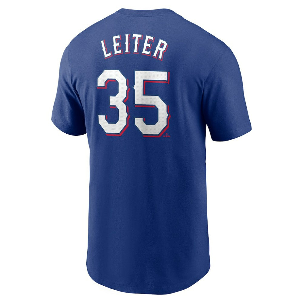 Jack Leiter Texas Rangers Nike Fuse Name & Number T-Shirt - MLB