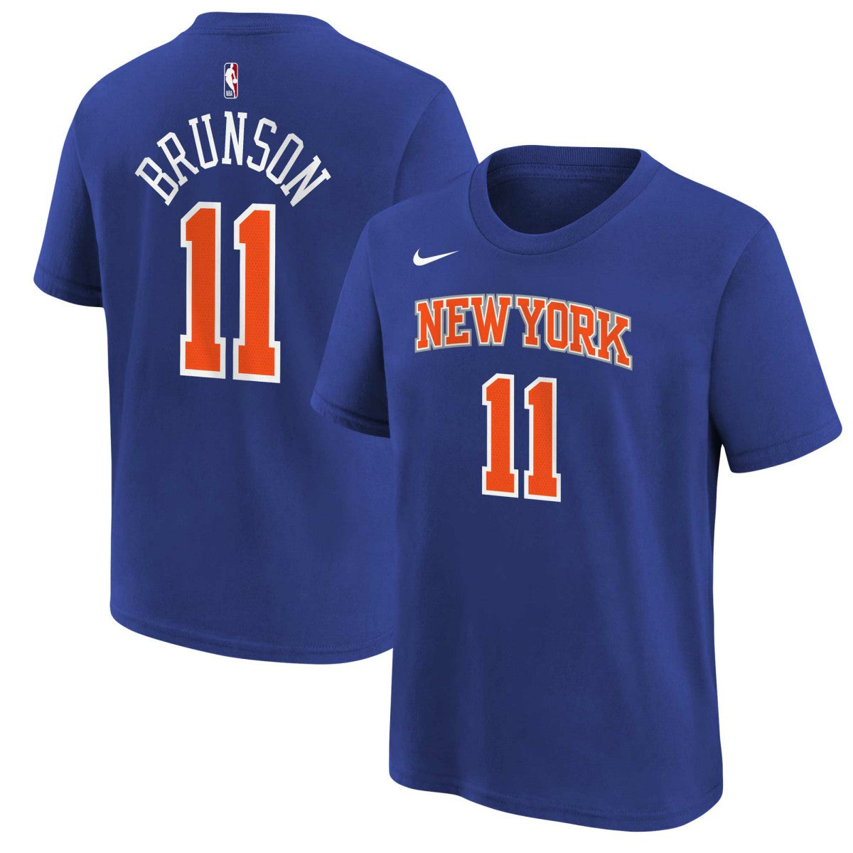 Jalen Brunson New York Knicks Youth Icon Name & Number T-Shirt Blue - NBA