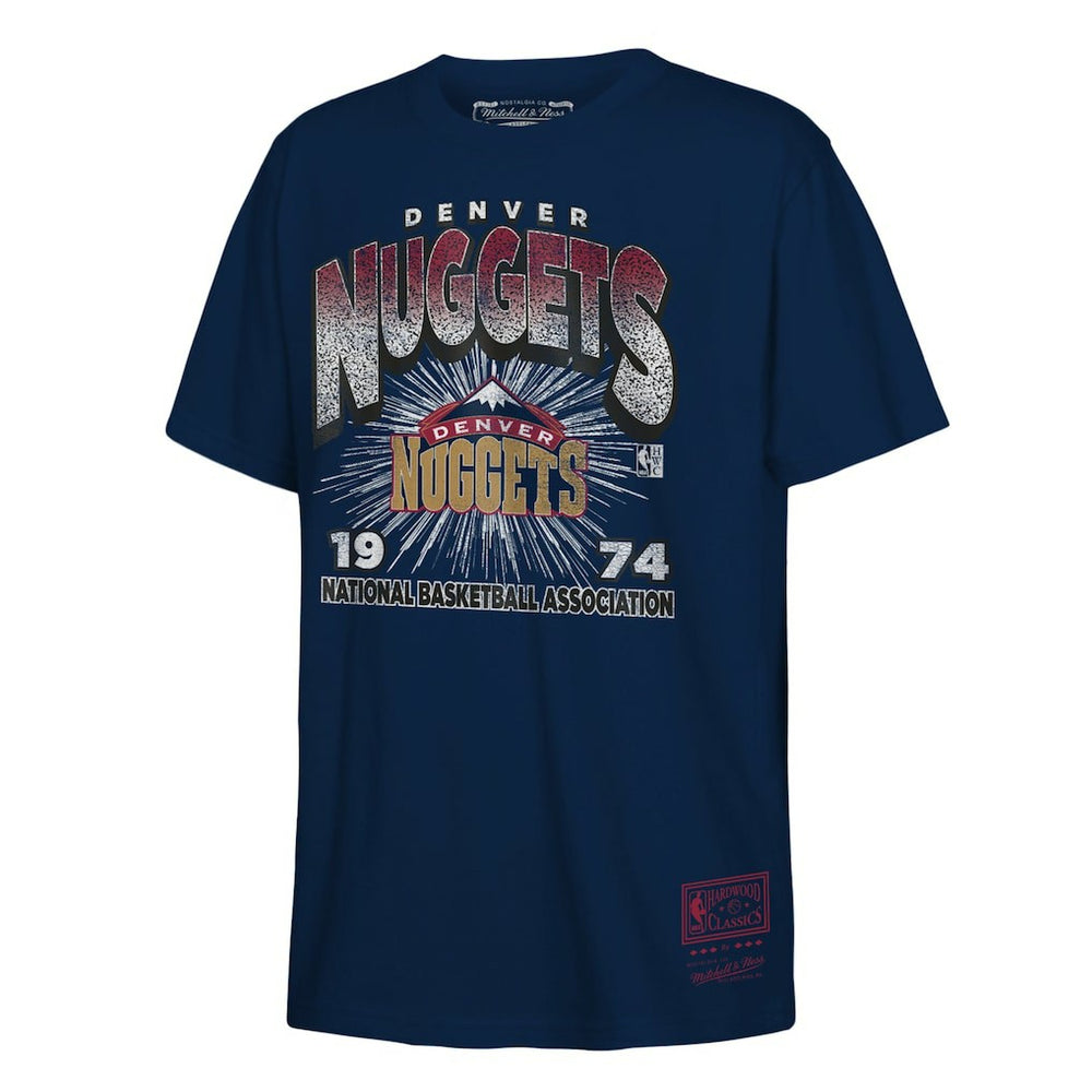 Denver Nuggets Hardwood Classics Vintage Hoopster T-Shirt Navy - NBA