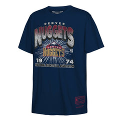 Denver Nuggets Hardwood Classics Vintage Hoopster T-Shirt Navy - NBA