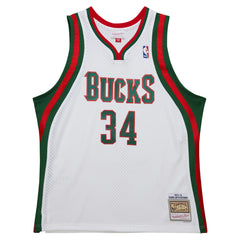 Giannis Antetokounmpo Milwaukee Bucks 2013/14 Hardwood Classics Swingman Jersey White - NBA