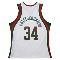 Giannis Antetokounmpo Milwaukee Bucks 2013/14 Hardwood Classics Swingman Jersey White - NBA