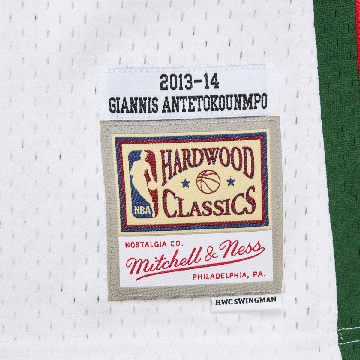 Giannis Antetokounmpo Milwaukee Bucks 2013/14 Hardwood Classics Swingman Jersey White - NBA