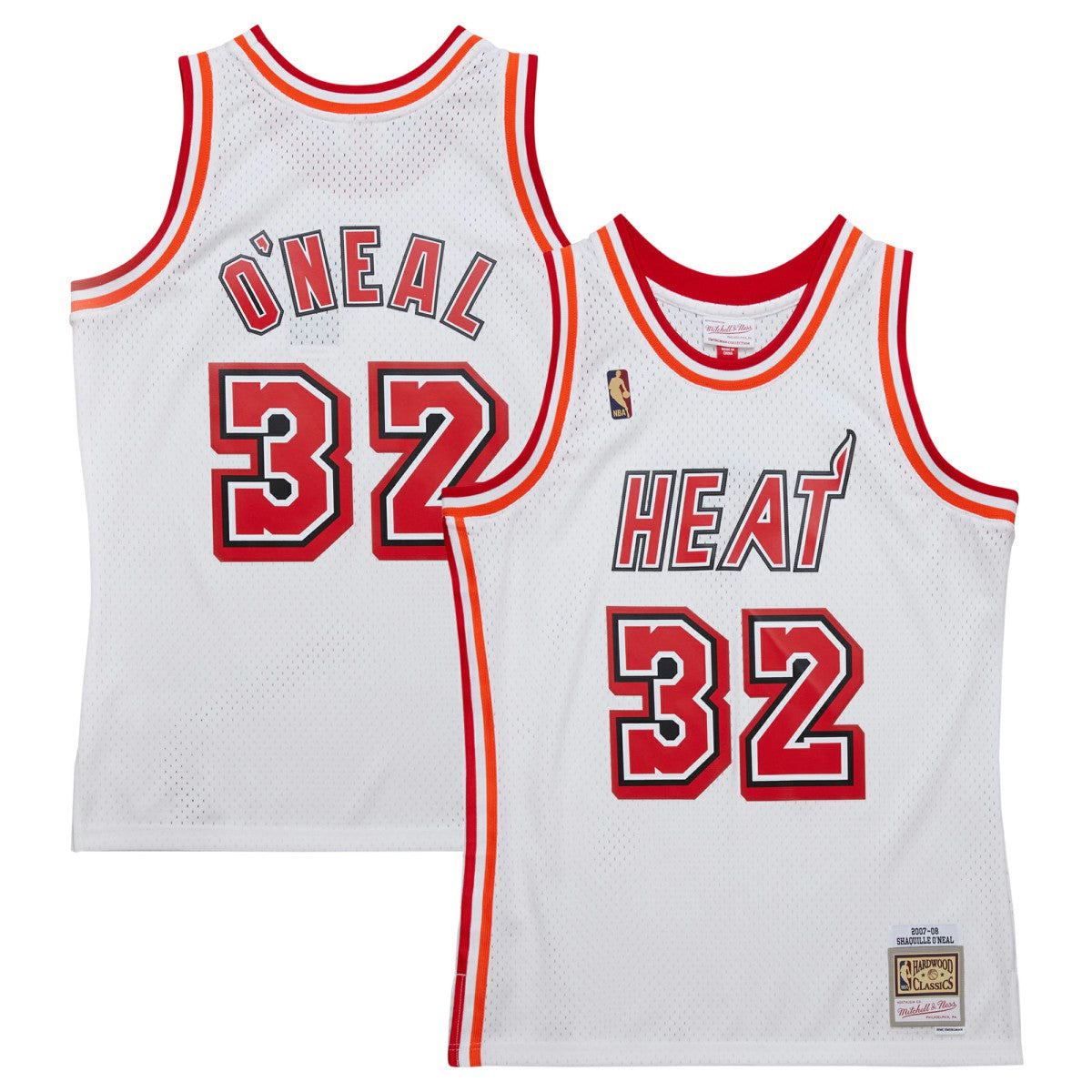 Shaquille O'Neal Miami Heat 2007/08 Hardwood Classics Swingman Jersey White - NBA