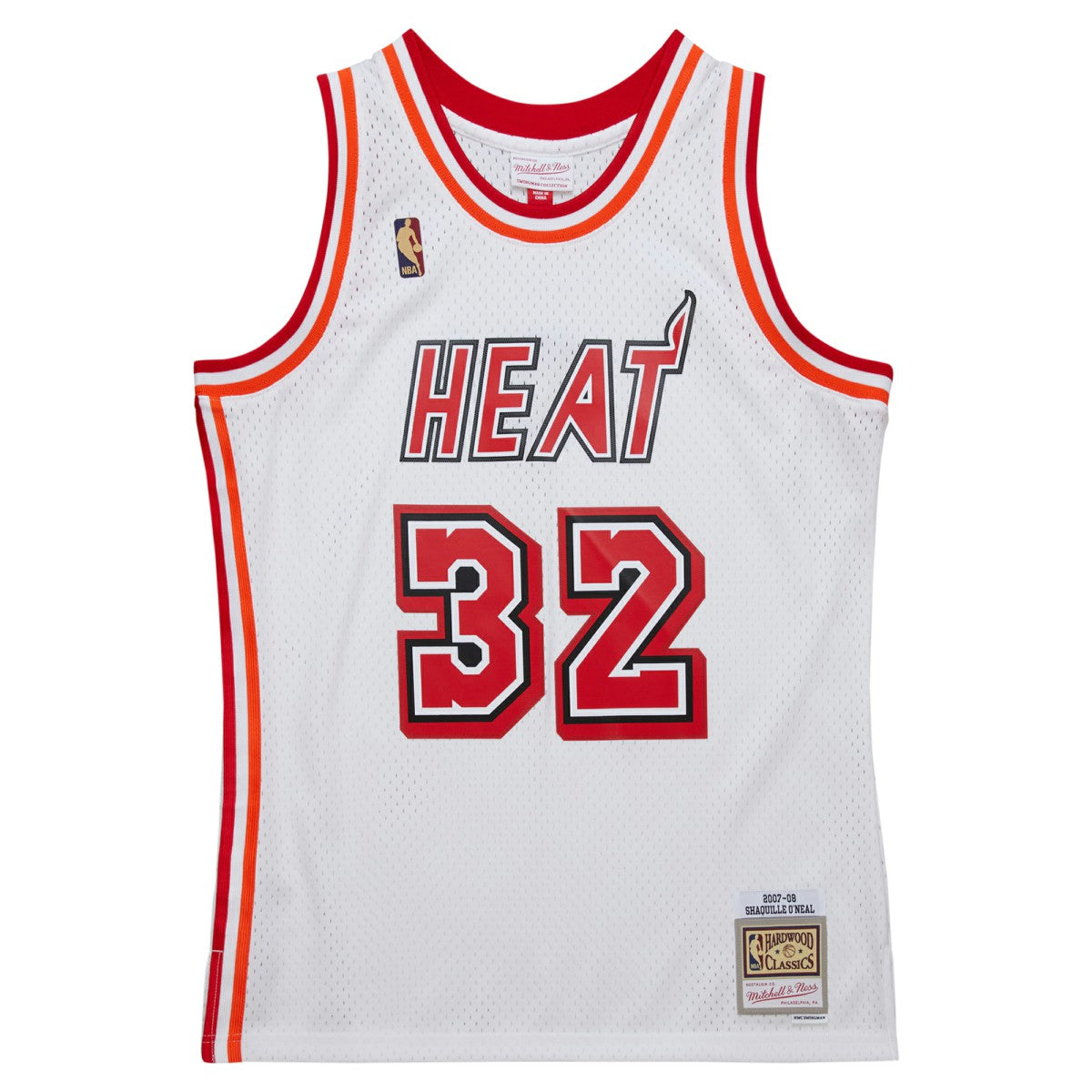 Shaquille O'Neal Miami Heat 2007/08 Hardwood Classics Swingman Jersey White - NBA