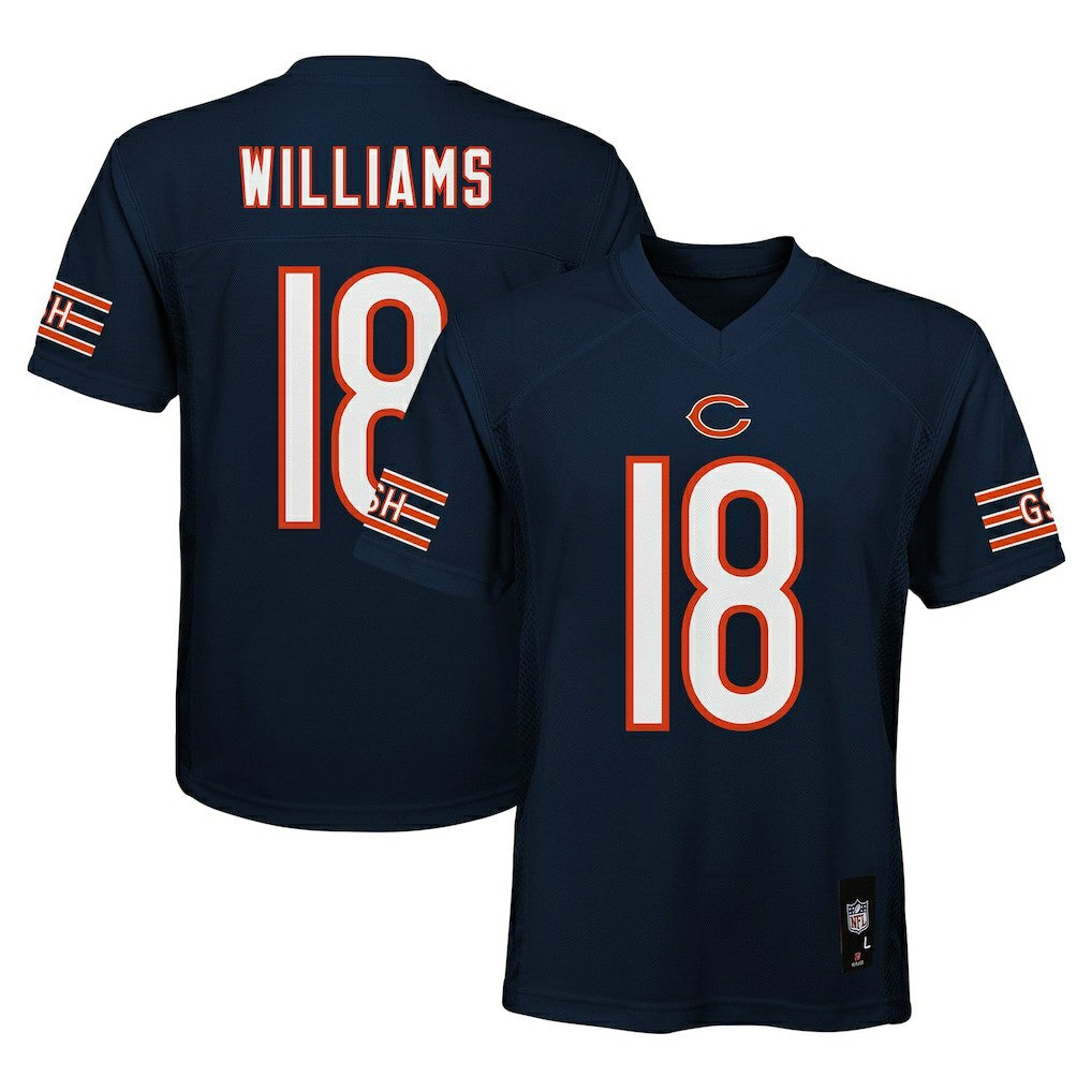 Caleb Williams Chicago Bears Youth Replica Player Jersey Navy | NFL