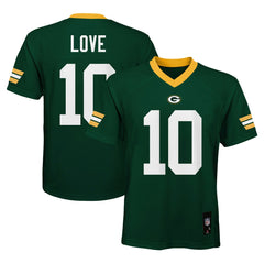 Jordan Love Green Bay Packers Youth Replica Player Jersey Green | NFL
