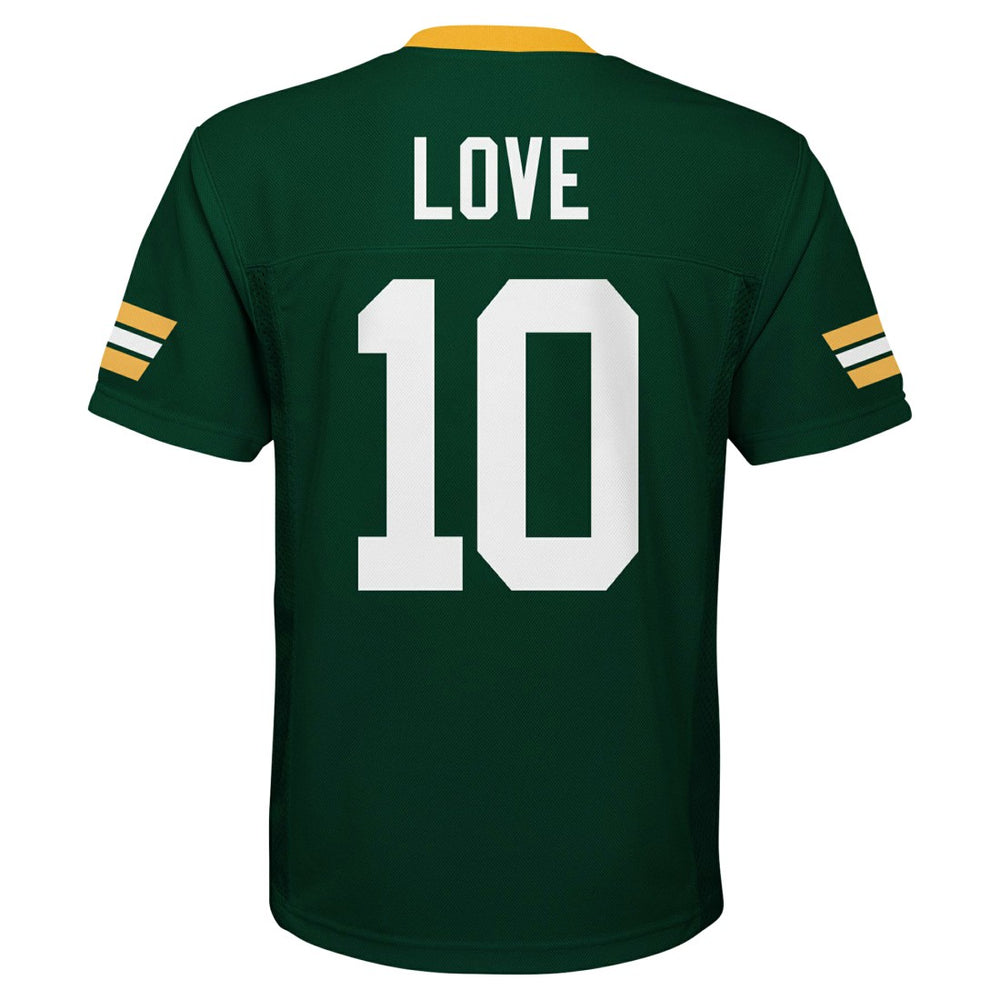 Jordan Love Green Bay Packers Youth Replica Player Jersey Green | NFL