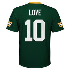 Jordan Love Green Bay Packers Youth Replica Player Jersey Green | NFL