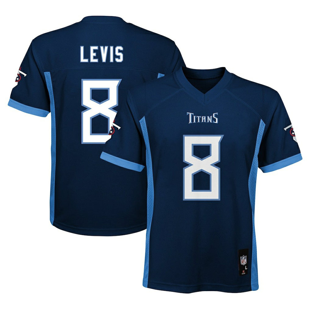 Will Levis Tennessee Titans Youth Replica Player Jersey Navy | NFL