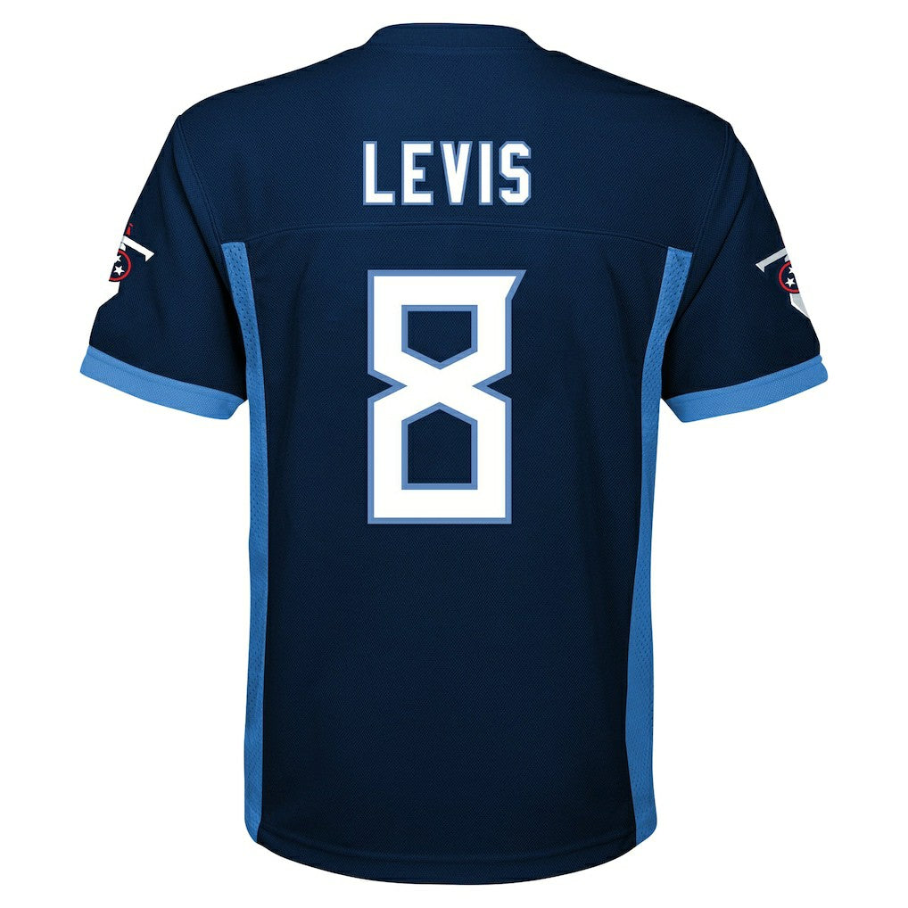Will Levis Tennessee Titans Youth Replica Player Jersey Navy | NFL