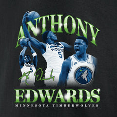 Anthony Edwards Minnesota Timberwolves Retro '90s T-Shirt Black - NBA